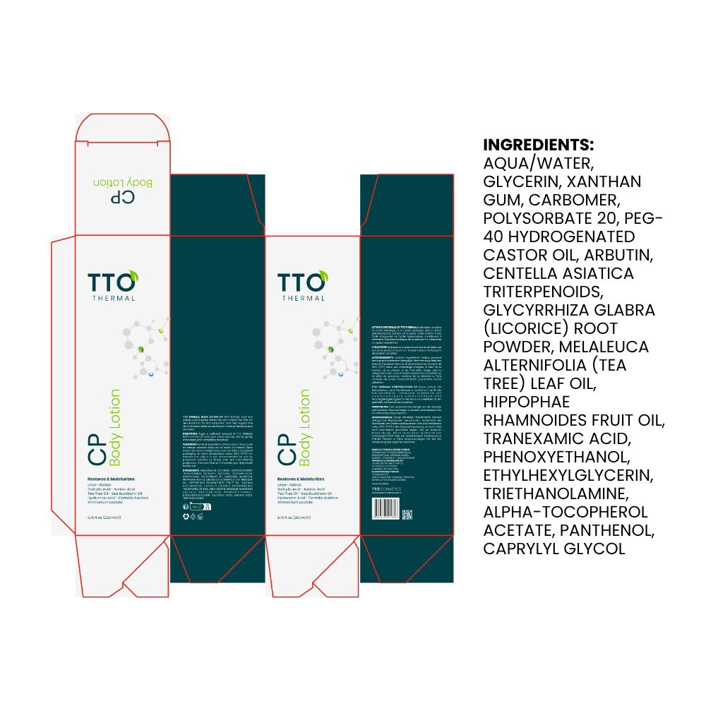 TTO Thermal CP Body Lotion with Salicylic & Azelaic Acids – 200 ml