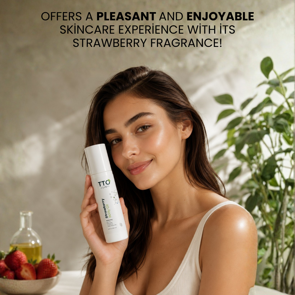 TTO Clinic Strawberry Moisturizing Body Oil Spray – 200 ml