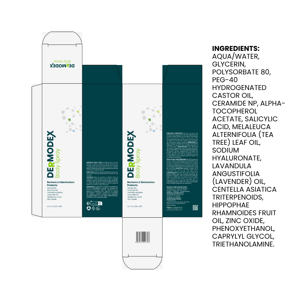 Dermodex Refreshing Body Spray with Tea Tree Oil – 200 ml