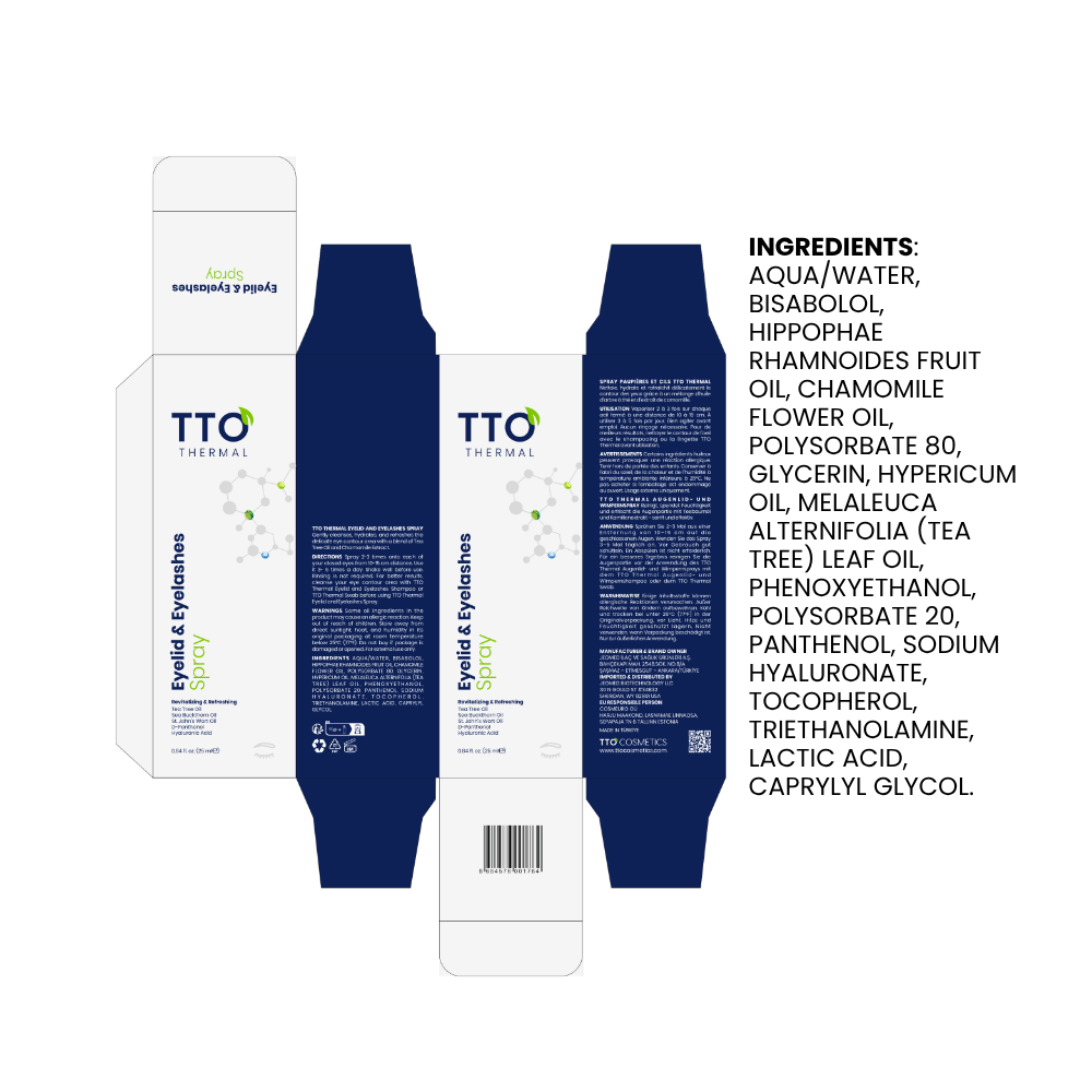 TTO Thermal Eyelid & Eyelash Cleansing Spray – 25 ml