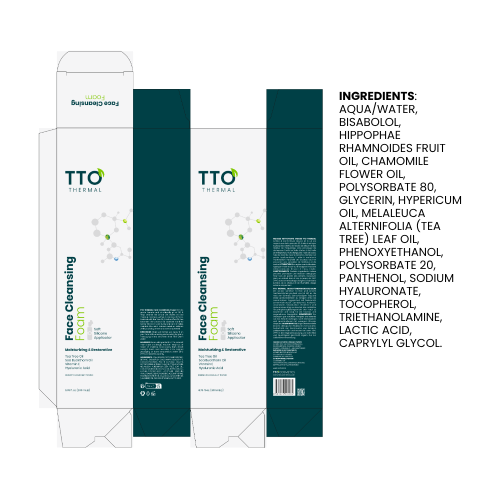 TTO Thermal Facial Cleansing Foam, pH 5.5 – 200 ml