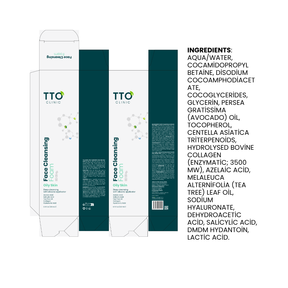 TTO Clinic Facial Cleansing Foam for Oily Skin – 200 ml