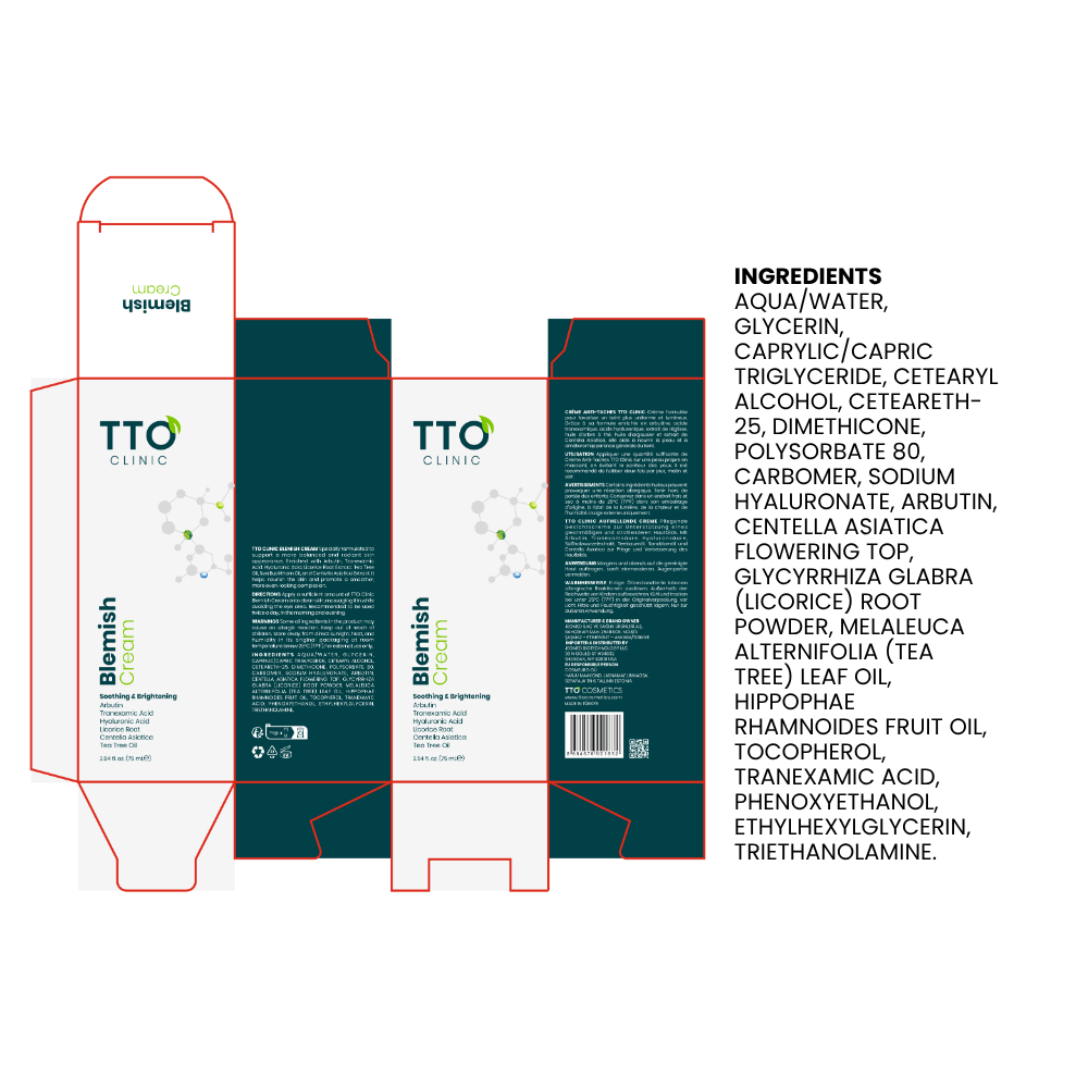 TTO Clinic Blemish Cream with Arbutin & Tranexamic Acid – 75 ml