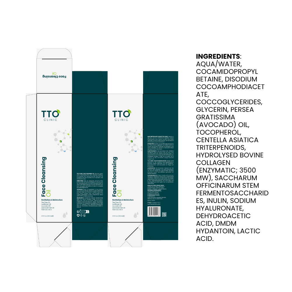 TTO Clinic Facial Cleansing Oil with Tea Tree & Avocado Oils
