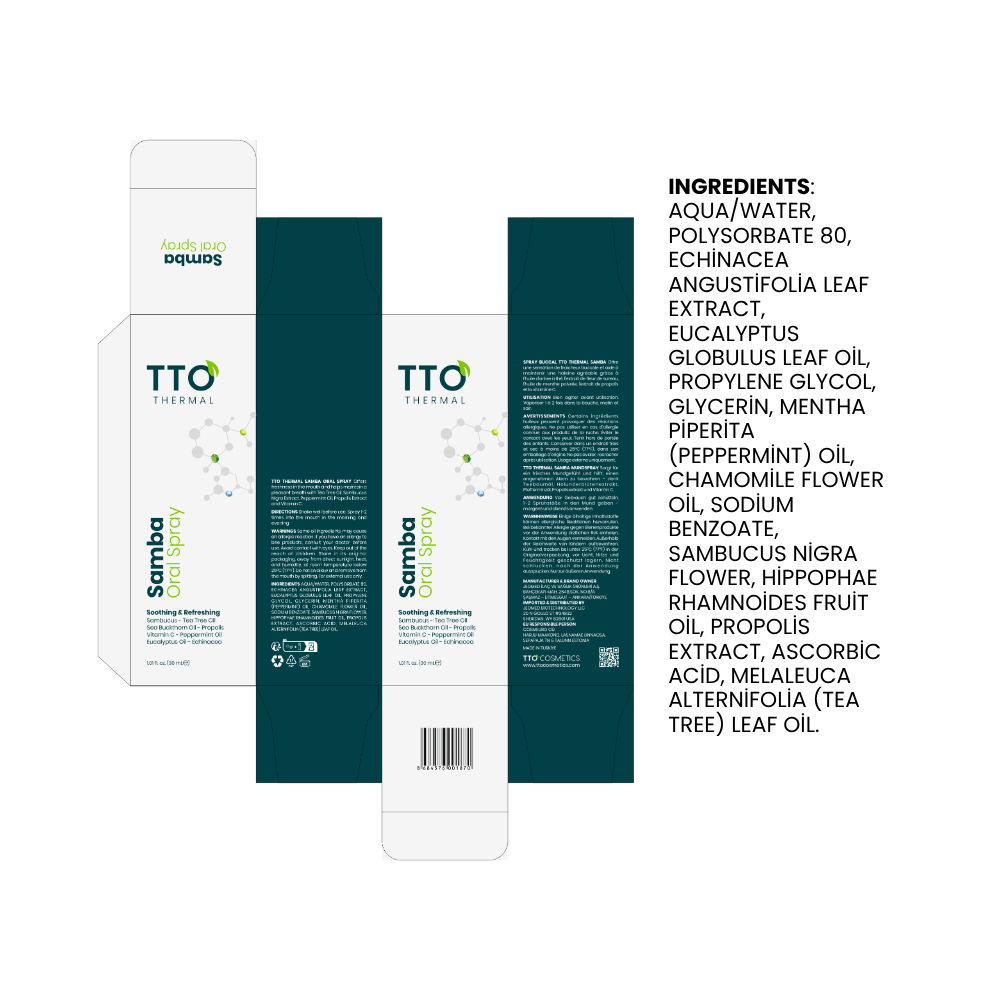 TTO Thermal Samba Fresh Breath Oral Spray – 30 ml