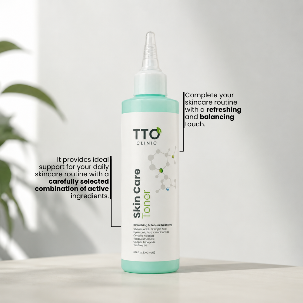 TTO Clinic Skin Care Toner with Glycolic & Salicylic Acids – 200 ml