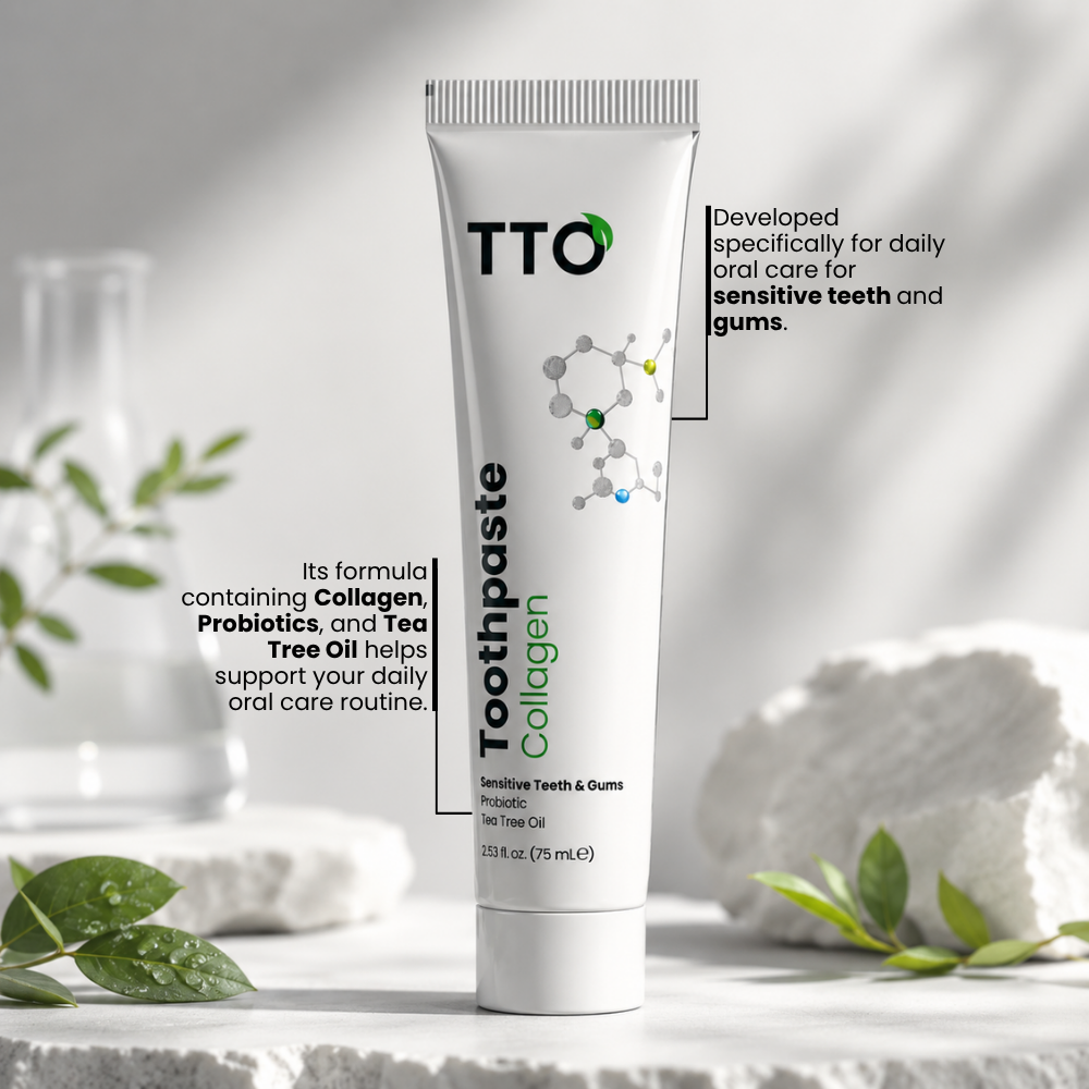 TTO Toothpaste with Collagen & Vitamin C – 75 ml