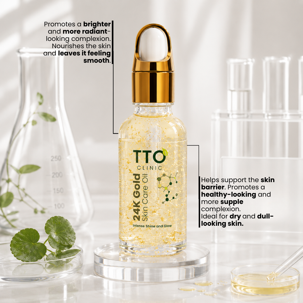 TTO Clinic Gold Moisturizing Skin Care Oil with Bakuchiol – 30 ml
