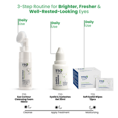TTO Soft Hydrating Eyelid Cleansing Wipes – 12 Pack