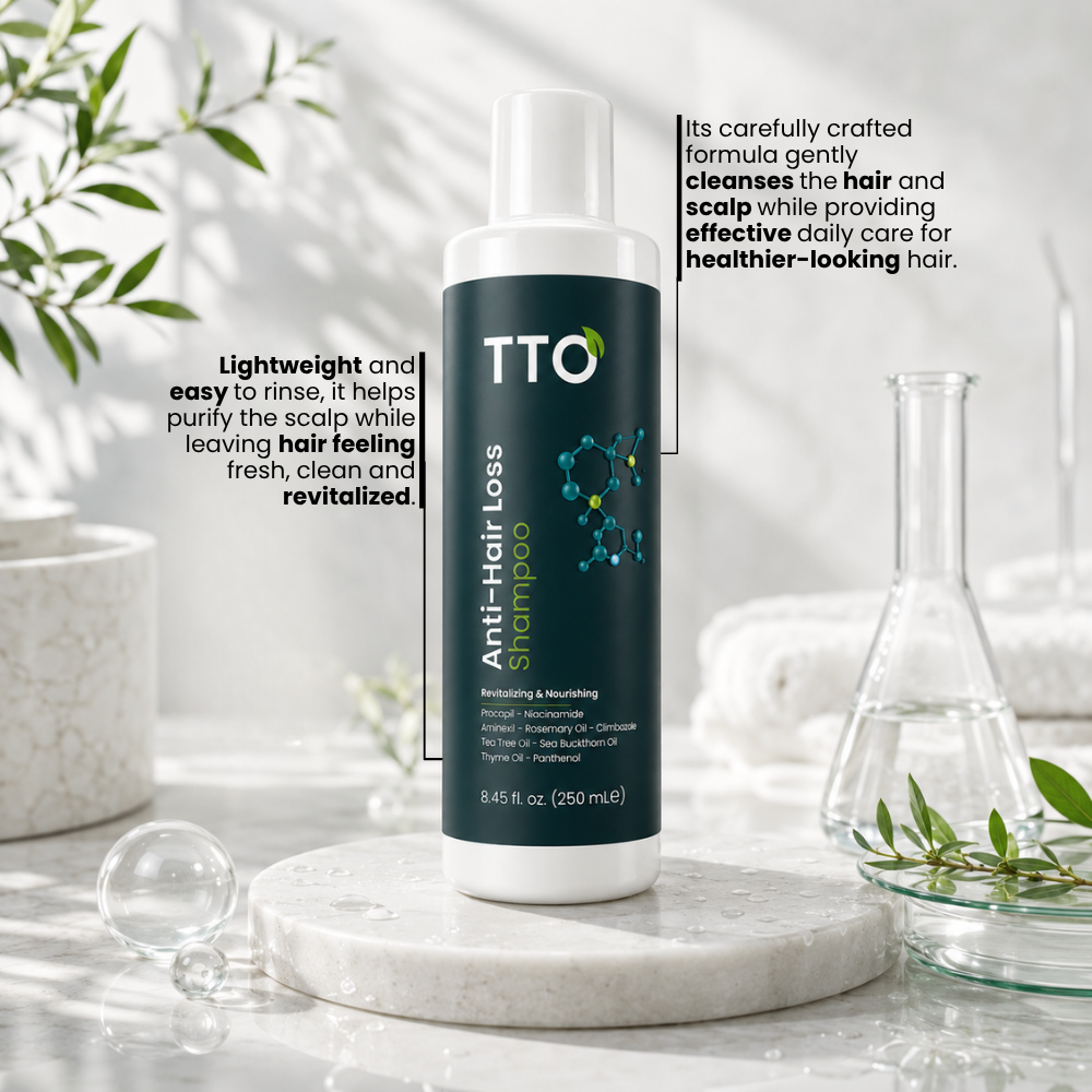 TTO Anti-Hair Loss Shampoo with Panthenol & Niacinamide – 250 ml