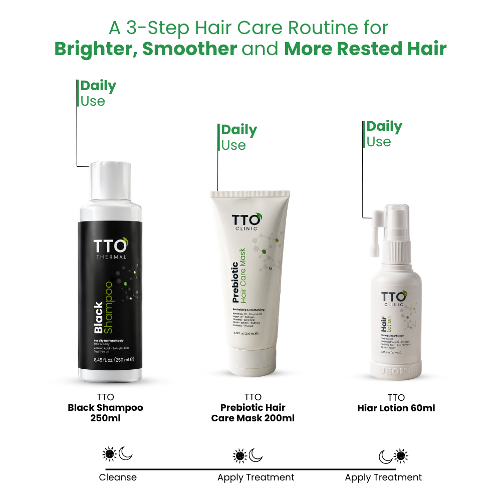 TTO Thermal Black Hair & Body Shampoo for Oily Hair – 250 ml