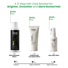 TTO Thermal Black Hair & Body Shampoo for Oily Hair – 250 ml
