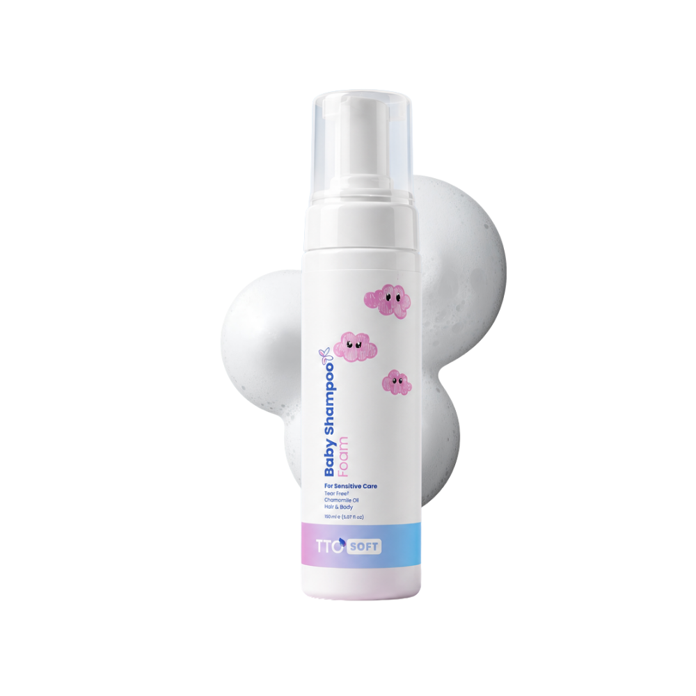 TTO Soft Baby Gentle Hair & Body Foam Shampoo – 200 ml