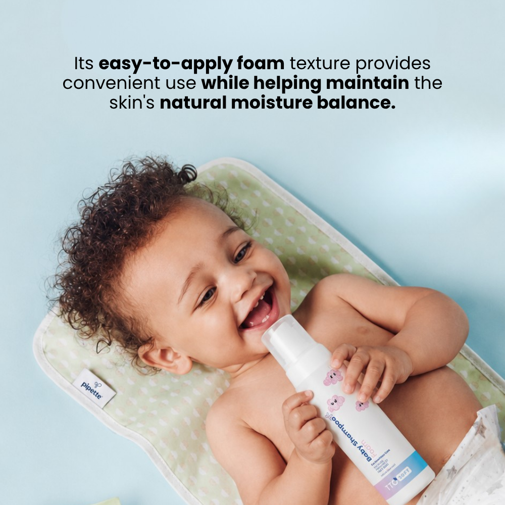 TTO Soft Baby Gentle Hair & Body Foam Shampoo – 200 ml