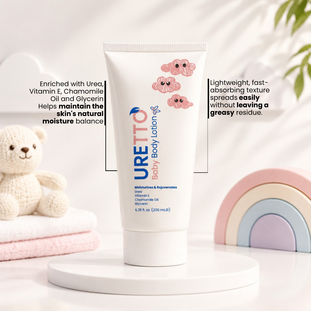 URETTO Baby Moisturizing Body Lotion with Urea – 200 ml