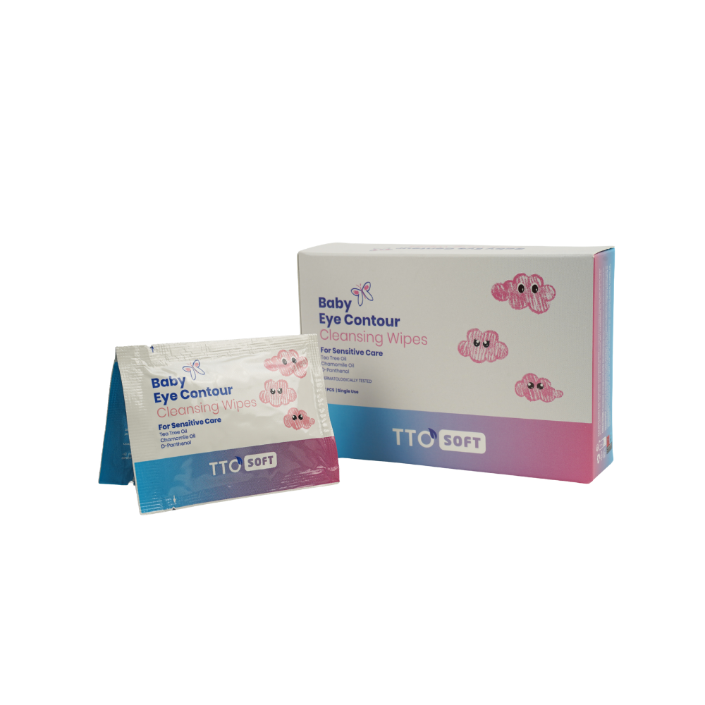 TTO Soft Baby Eye Area Cleansing Wipes – 12 Pack